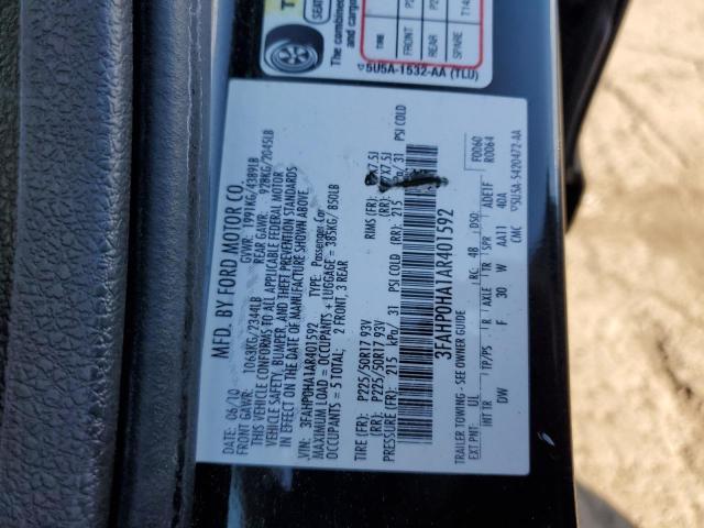 Photo 12 VIN: 3FAHP0HA1AR401592 - FORD FUSION SE 