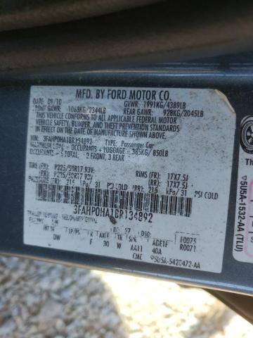 Photo 9 VIN: 3FAHP0HA1BR134892 - FORD FUSION SE 