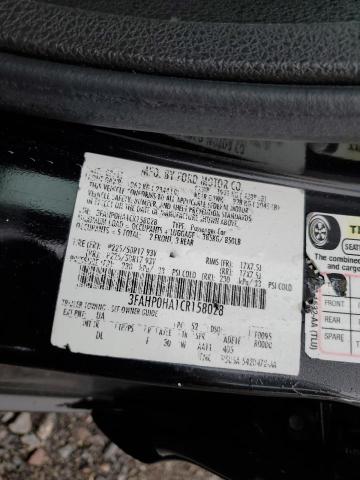 Photo 9 VIN: 3FAHP0HA1CR158028 - FORD FUSION SE 