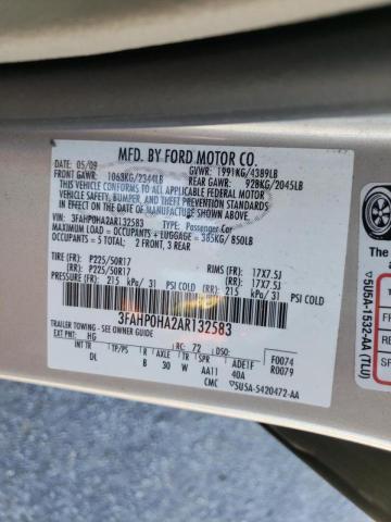 Photo 9 VIN: 3FAHP0HA2AR132583 - FORD FUSION SE 