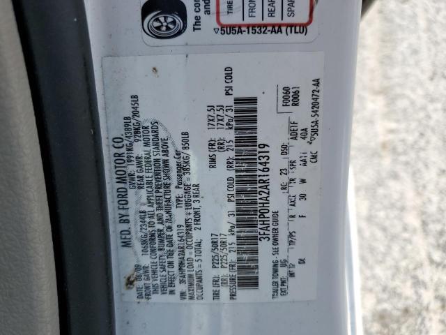 Photo 11 VIN: 3FAHP0HA2AR164319 - FORD FUSION 