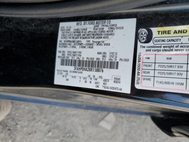 Photo 11 VIN: 3FAHP0HA2BR158876 - FORD FUSION 