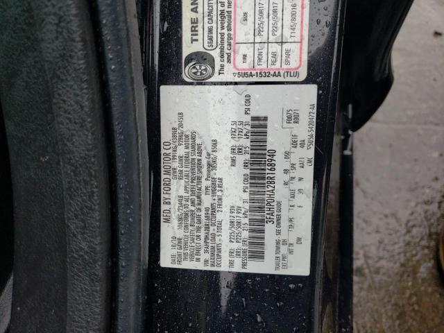 Photo 11 VIN: 3FAHP0HA2BR168940 - FORD FUSION SE 