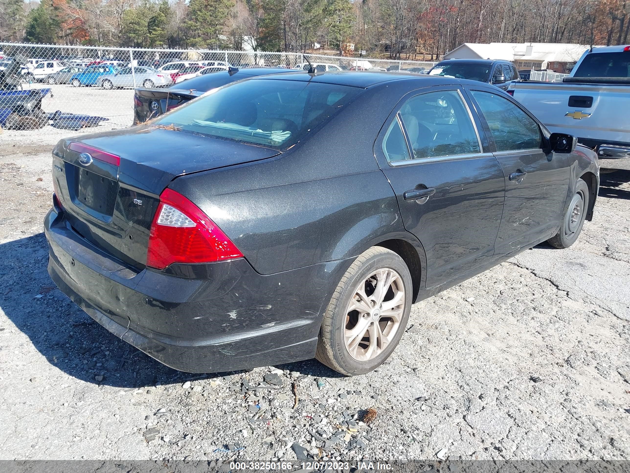 Photo 3 VIN: 3FAHP0HA2CR249552 - FORD FUSION 