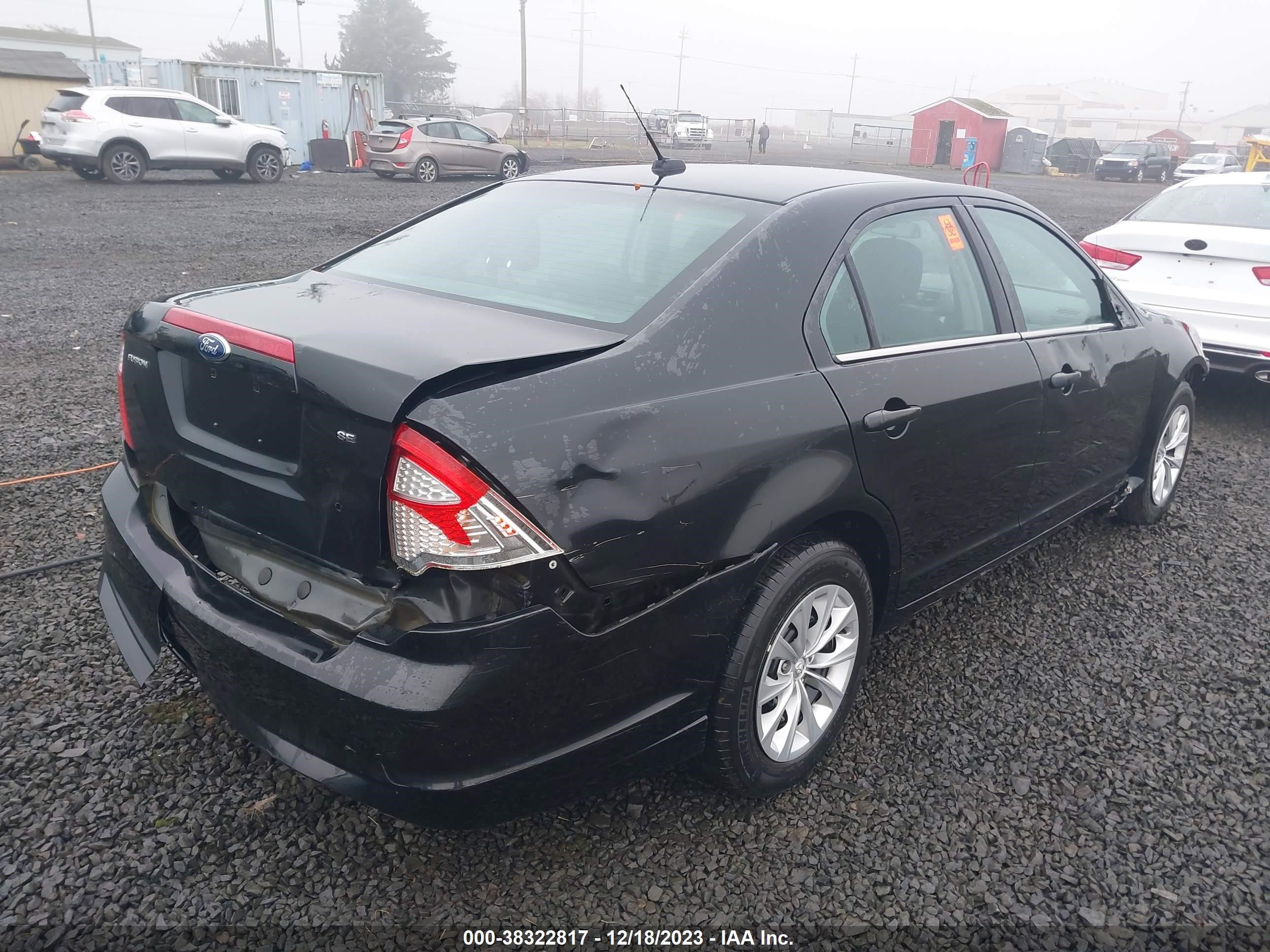 Photo 3 VIN: 3FAHP0HA2CR307305 - FORD FUSION 