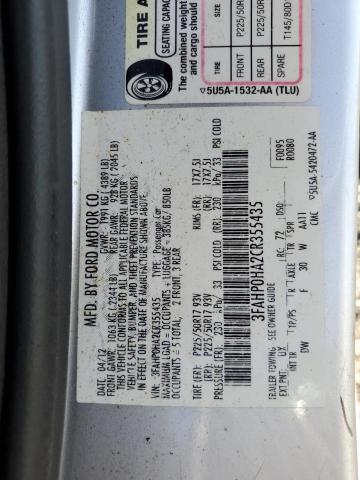 Photo 11 VIN: 3FAHP0HA2CR355435 - FORD FUSION SE 