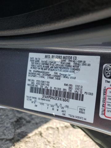 Photo 11 VIN: 3FAHP0HA2CR416041 - FORD FUSION SE 