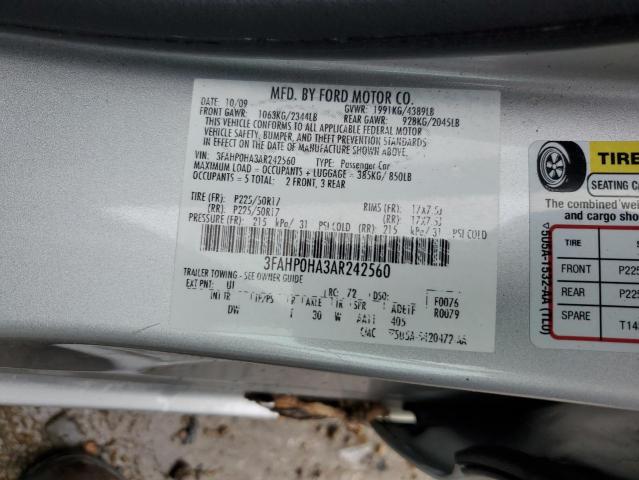 Photo 12 VIN: 3FAHP0HA3AR242560 - FORD FUSION SE 