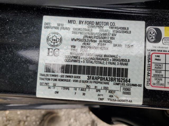 Photo 12 VIN: 3FAHP0HA3BR162564 - FORD FUSION SE 