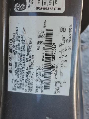 Photo 11 VIN: 3FAHP0HA3BR205459 - FORD FUSION SE 