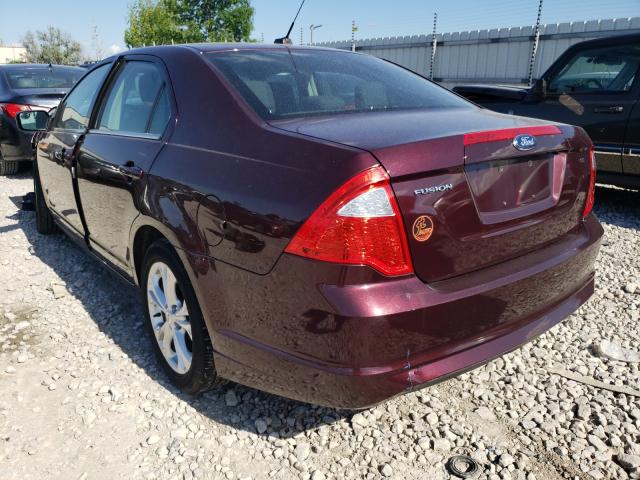 Photo 2 VIN: 3FAHP0HA3CR303697 - FORD FUSION SE 