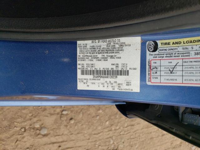 Photo 11 VIN: 3FAHP0HA4AR120239 - FORD FUSION SE 