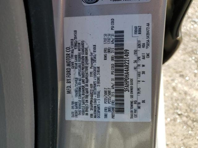 Photo 11 VIN: 3FAHP0HA4AR221409 - FORD FUSION SE 