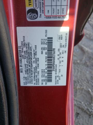 Photo 12 VIN: 3FAHP0HA4AR276698 - FORD FUSION SE 