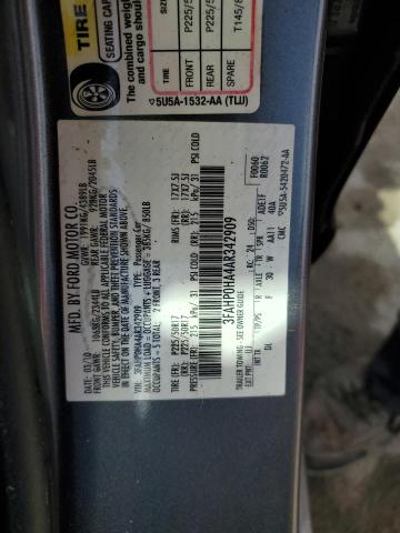 Photo 11 VIN: 3FAHP0HA4AR342909 - FORD FUSION 