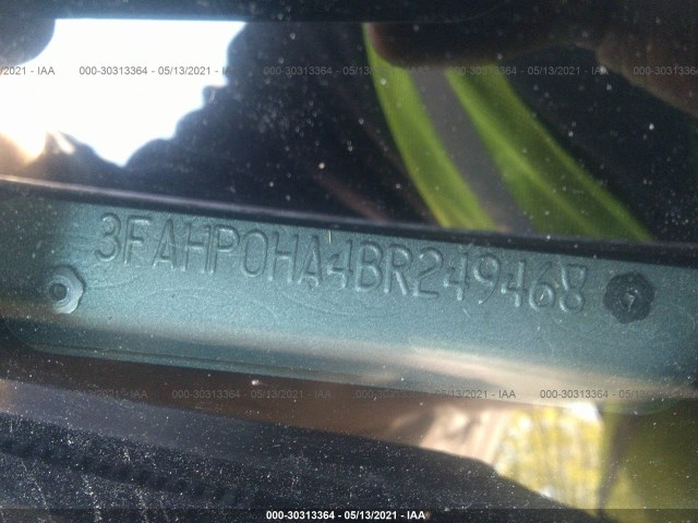 Photo 8 VIN: 3FAHP0HA4BR249468 - FORD FUSION 