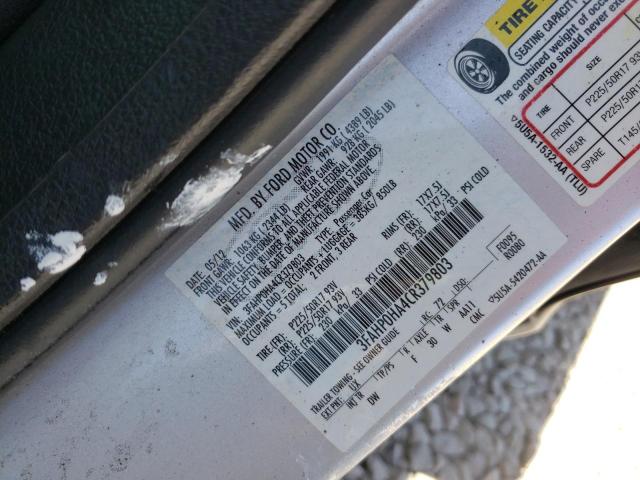 Photo 9 VIN: 3FAHP0HA4CR379803 - FORD FUSION SE 