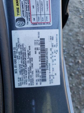 Photo 9 VIN: 3FAHP0HA5AR102705 - FORD FUSION SE 