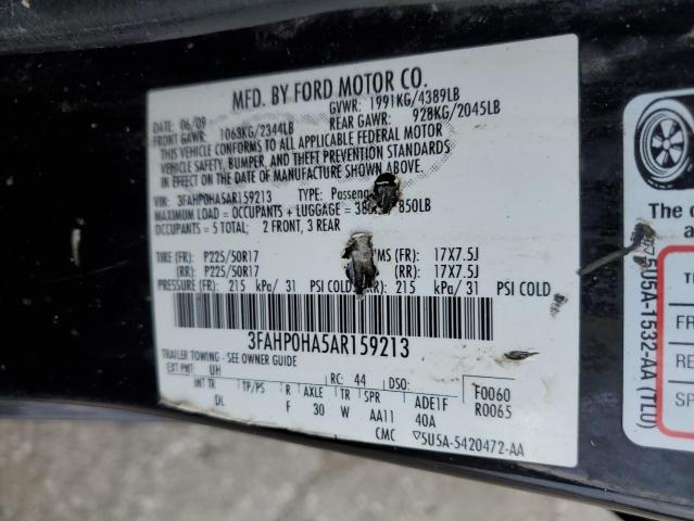 Photo 11 VIN: 3FAHP0HA5AR159213 - FORD FUSION SE 