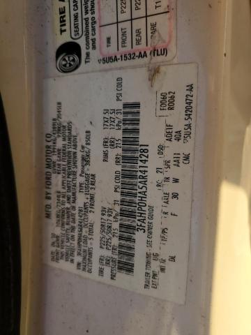 Photo 12 VIN: 3FAHP0HA5AR414281 - FORD FUSION SE 