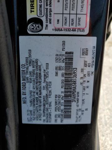 Photo 11 VIN: 3FAHP0HA5BR136953 - FORD FUSION SE 