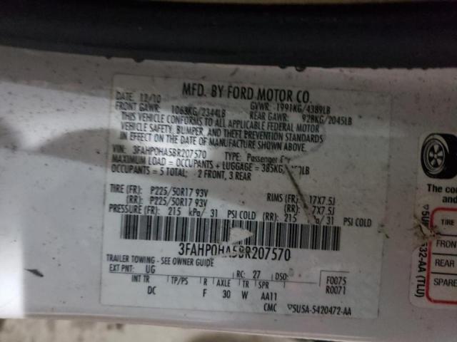 Photo 9 VIN: 3FAHP0HA5BR207570 - FORD FUSION SE 