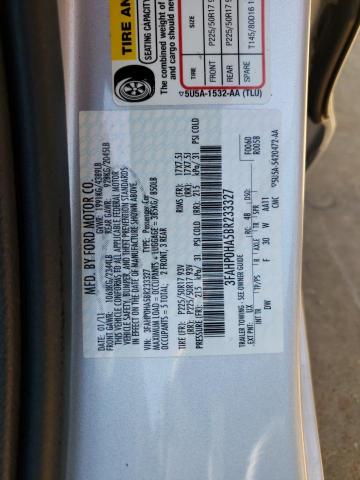 Photo 9 VIN: 3FAHP0HA5BR233327 - FORD FUSION SE 