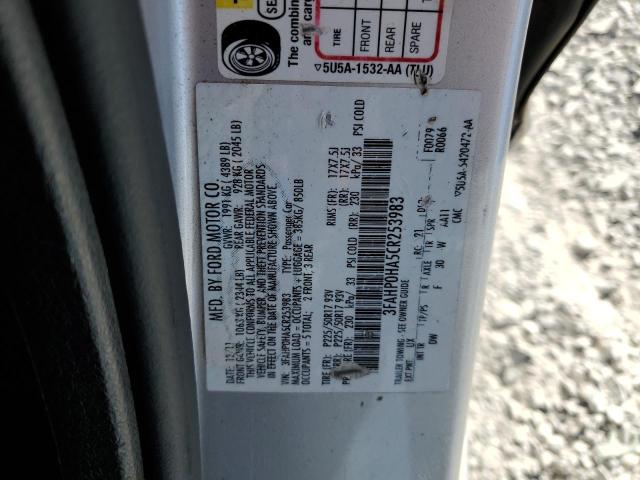 Photo 9 VIN: 3FAHP0HA5CR253983 - FORD FUSION SE 