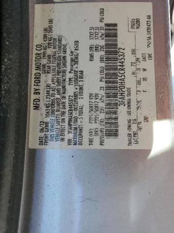 Photo 11 VIN: 3FAHP0HA5CR445372 - FORD FUSION SE 