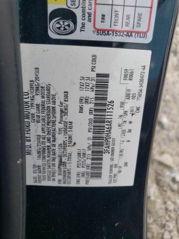 Photo 11 VIN: 3FAHP0HA6AR111526 - FORD FUSION SE 