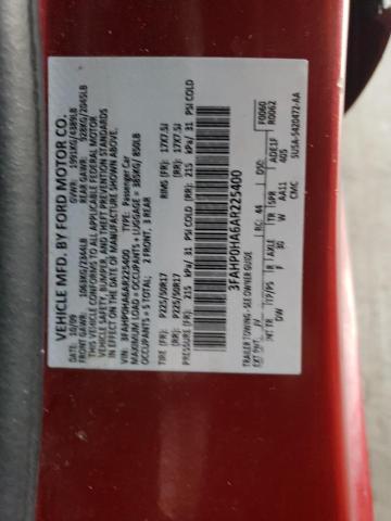 Photo 11 VIN: 3FAHP0HA6AR225400 - FORD FUSION SE 