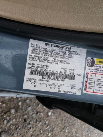 Photo 9 VIN: 3FAHP0HA6CR307310 - FORD FUSION SE 