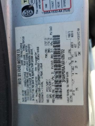 Photo 11 VIN: 3FAHP0HA7AR108702 - FORD FUSION SE 