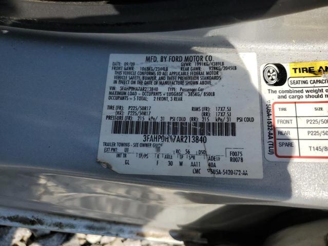 Photo 11 VIN: 3FAHP0HA7AR213840 - FORD FUSION 