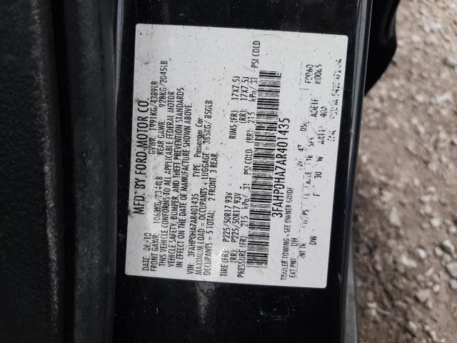 Photo 11 VIN: 3FAHP0HA7AR401435 - FORD FUSION SE 