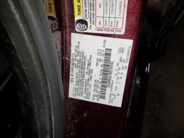 Photo 11 VIN: 3FAHP0HA7BR239243 - FORD FUSION SE 