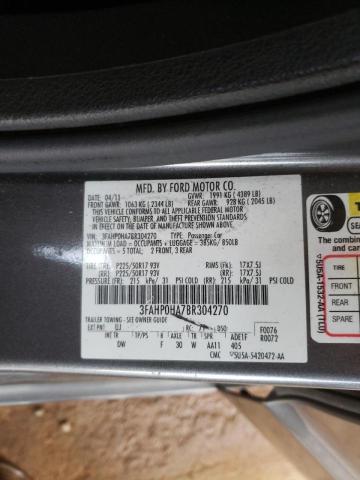 Photo 9 VIN: 3FAHP0HA7BR304270 - FORD FUSION SE 