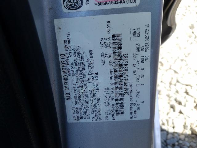 Photo 9 VIN: 3FAHP0HA7BR343182 - FORD FUSION SE 