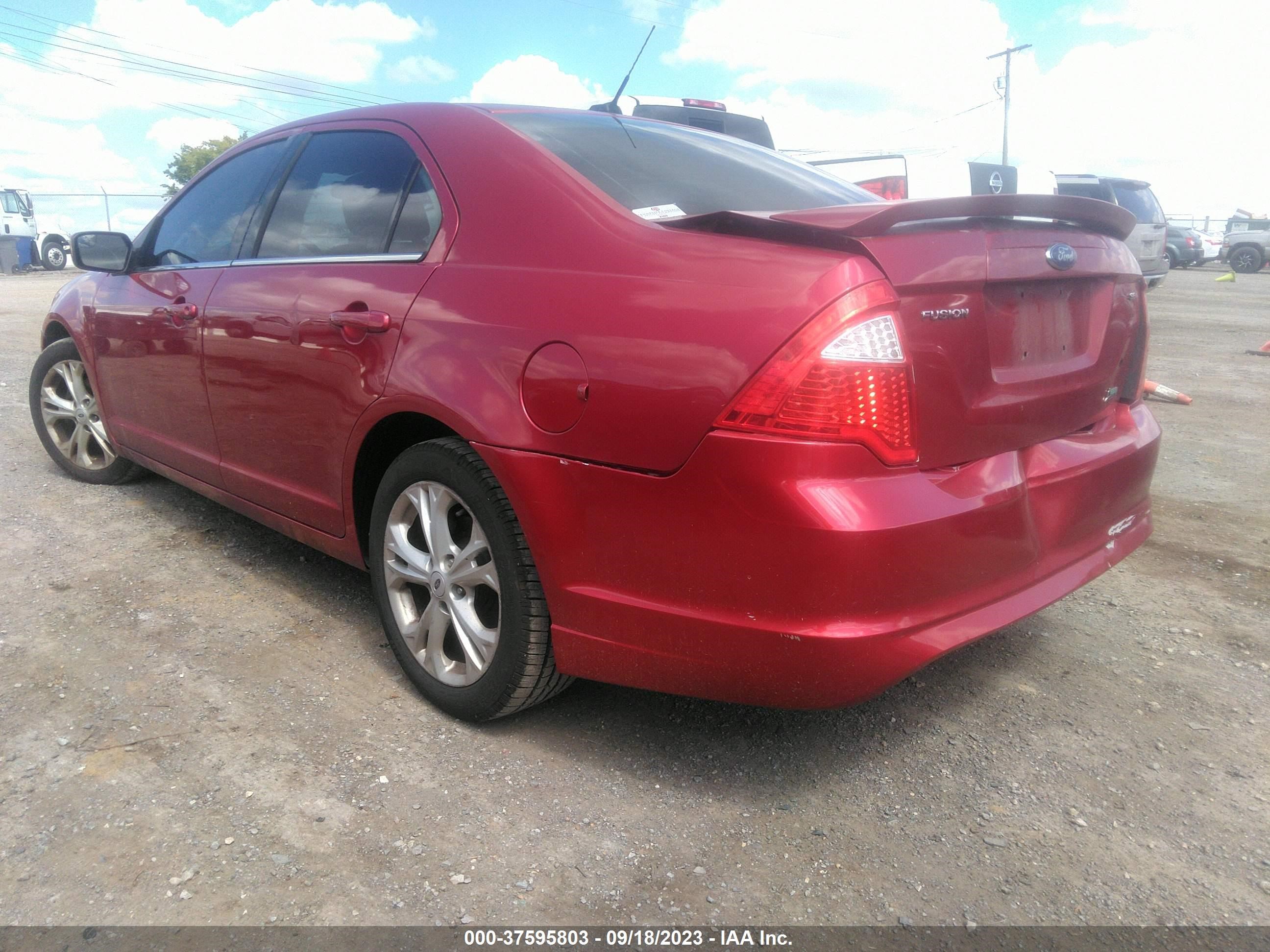 Photo 2 VIN: 3FAHP0HA7CR221875 - FORD FUSION 