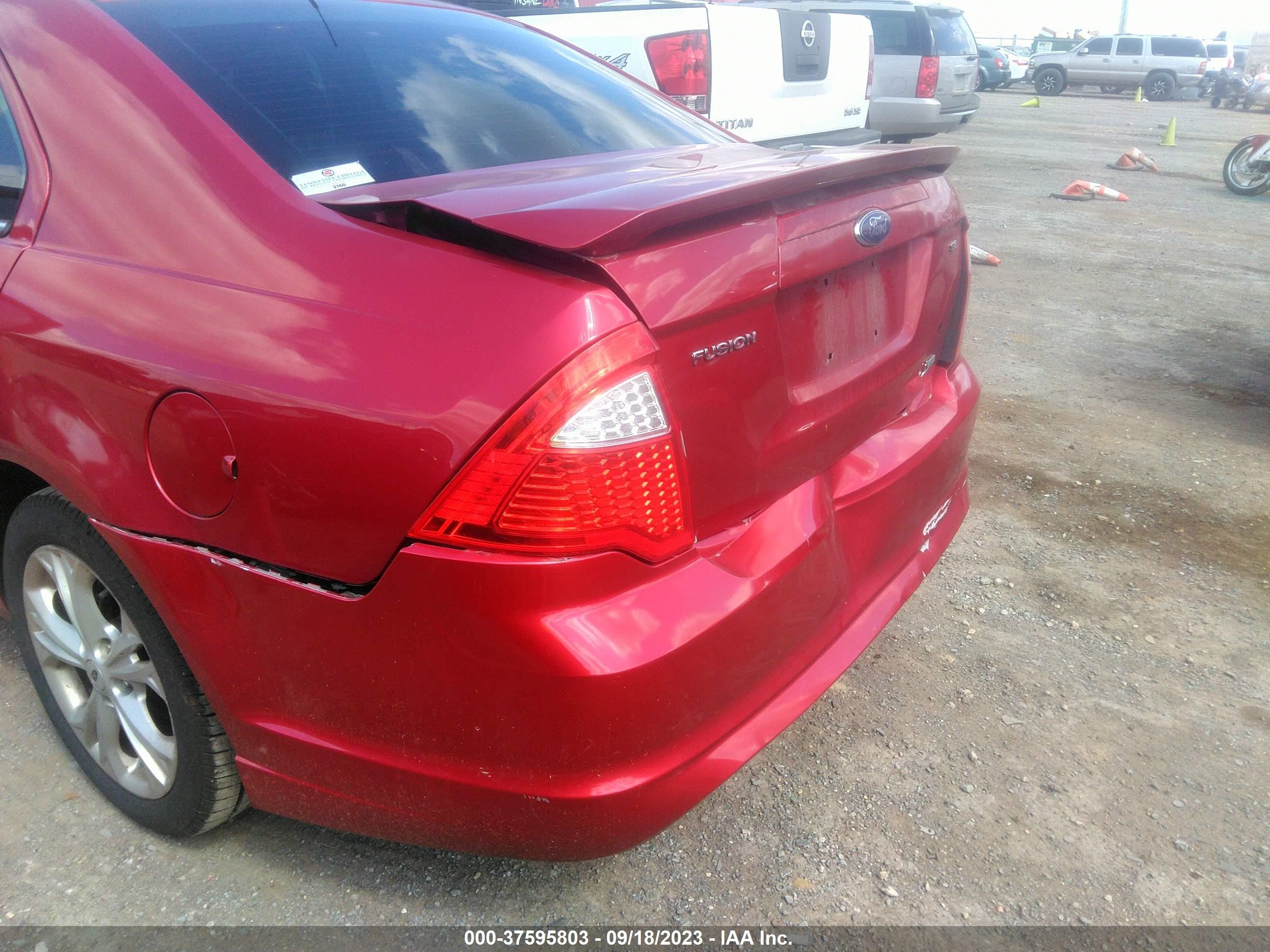 Photo 5 VIN: 3FAHP0HA7CR221875 - FORD FUSION 