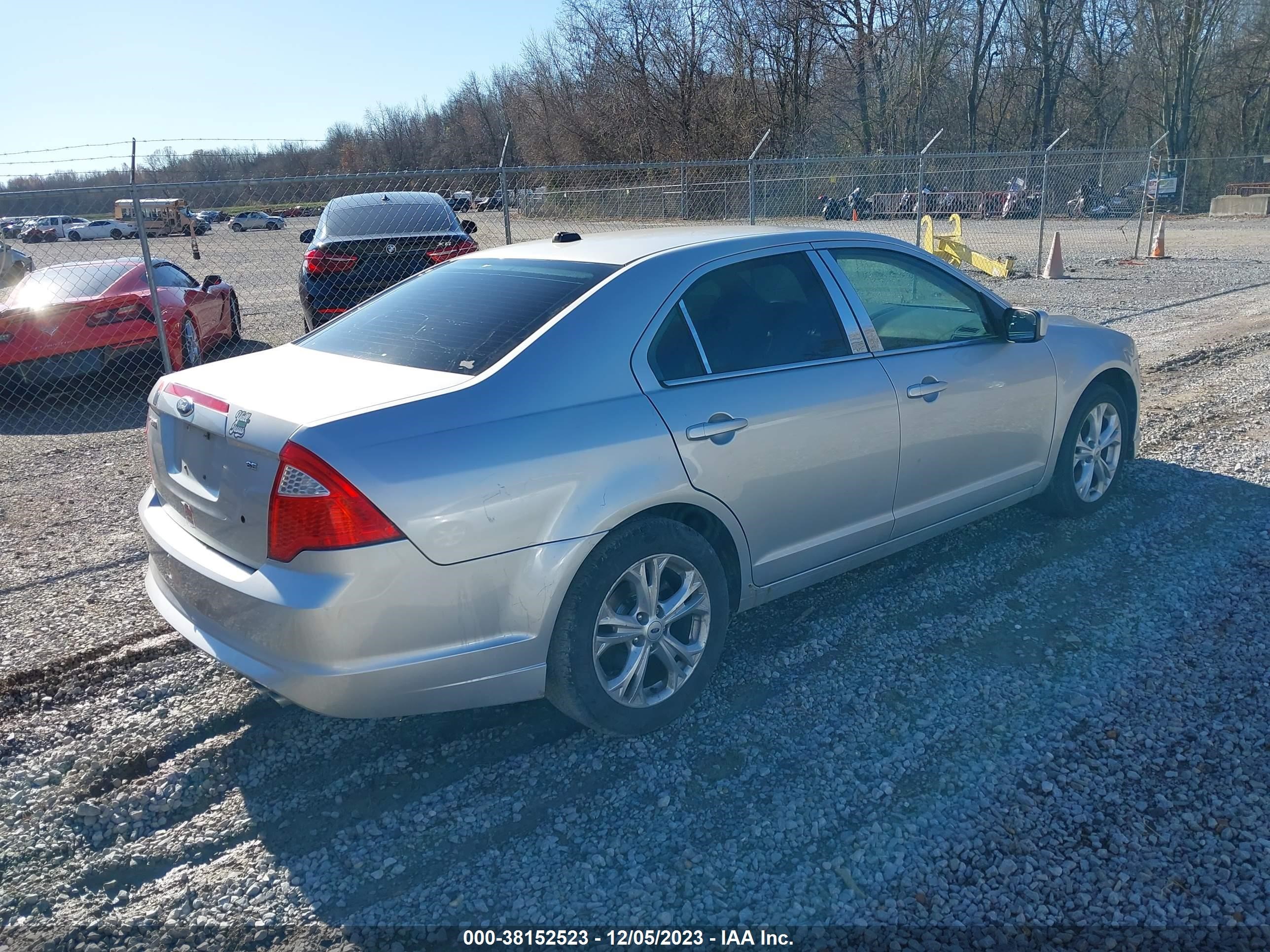 Photo 3 VIN: 3FAHP0HA7CR238742 - FORD FUSION 