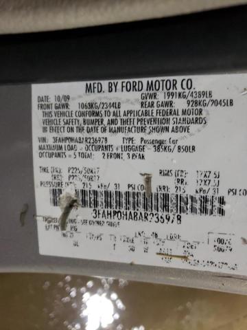 Photo 12 VIN: 3FAHP0HA8AR236978 - FORD FUSION SE 