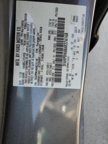 Photo 11 VIN: 3FAHP0HA8AR276168 - FORD FUSION SE 