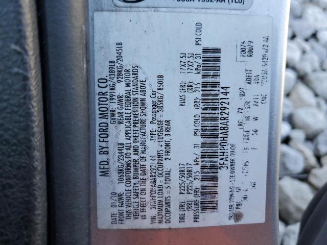 Photo 11 VIN: 3FAHP0HA8AR292144 - FORD FUSION 