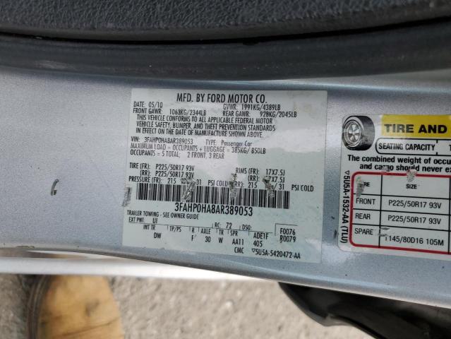 Photo 11 VIN: 3FAHP0HA8AR389053 - FORD FUSION 