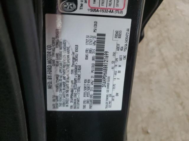 Photo 11 VIN: 3FAHP0HA8BR121699 - FORD FUSION SE 