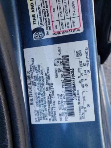 Photo 11 VIN: 3FAHP0HA8BR166366 - FORD FUSION SE 