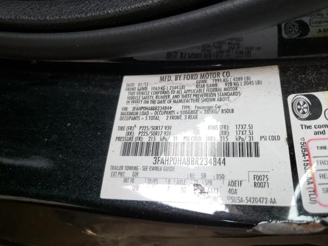 Photo 9 VIN: 3FAHP0HA8BR234844 - FORD FUSION SE 