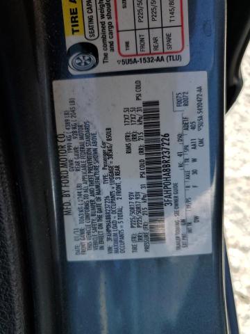 Photo 11 VIN: 3FAHP0HA8BR237226 - FORD FUSION SE 