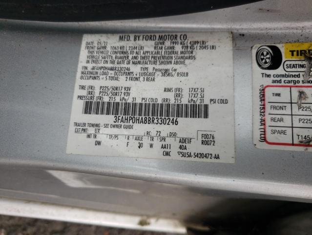 Photo 11 VIN: 3FAHP0HA8BR330246 - FORD FUSION 